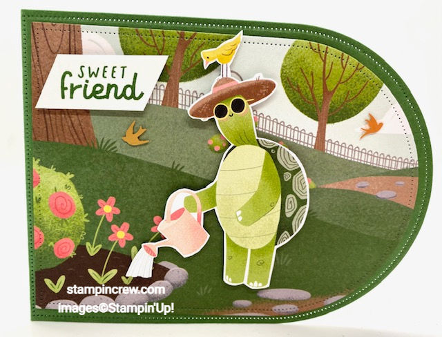 Turtle-y Cute Gardening Pop Up Card