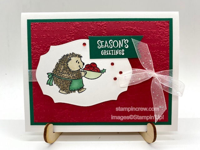 Holiday Hedgehog with Joyful Life