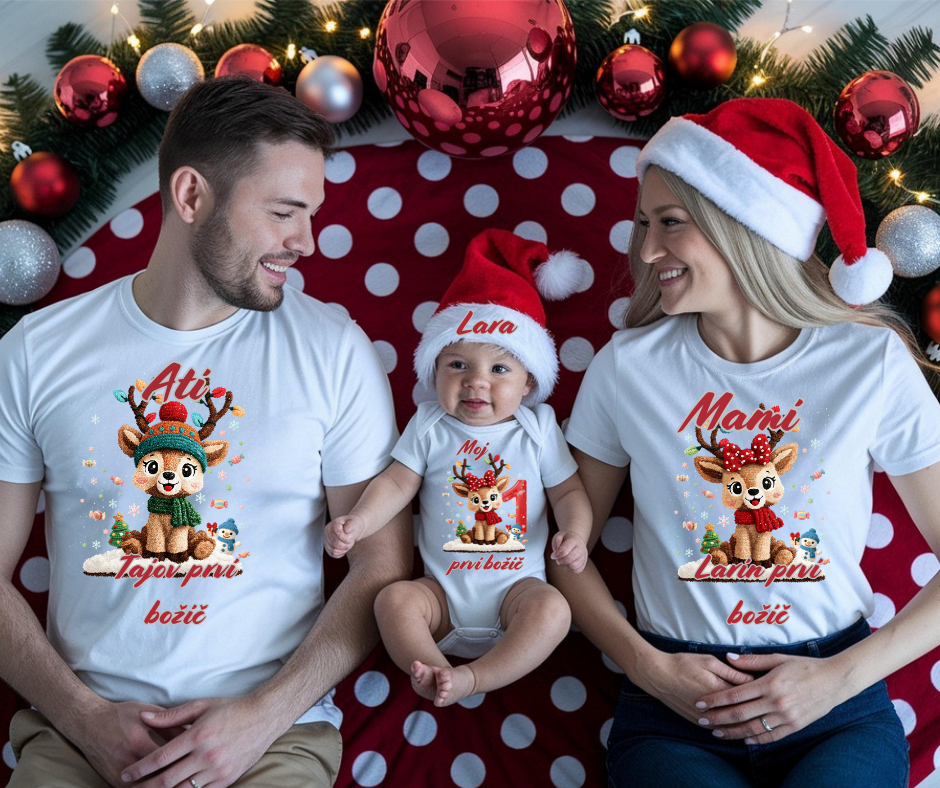 Božični komplet “Moj prvi božič” – popolni družinski spomini!