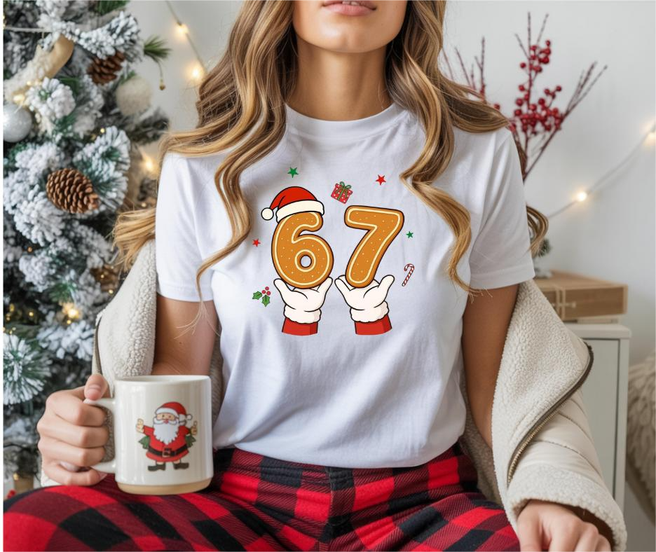 Majica »Cookie Countdown 6–7« – piškoti, kapica & praznični vibe