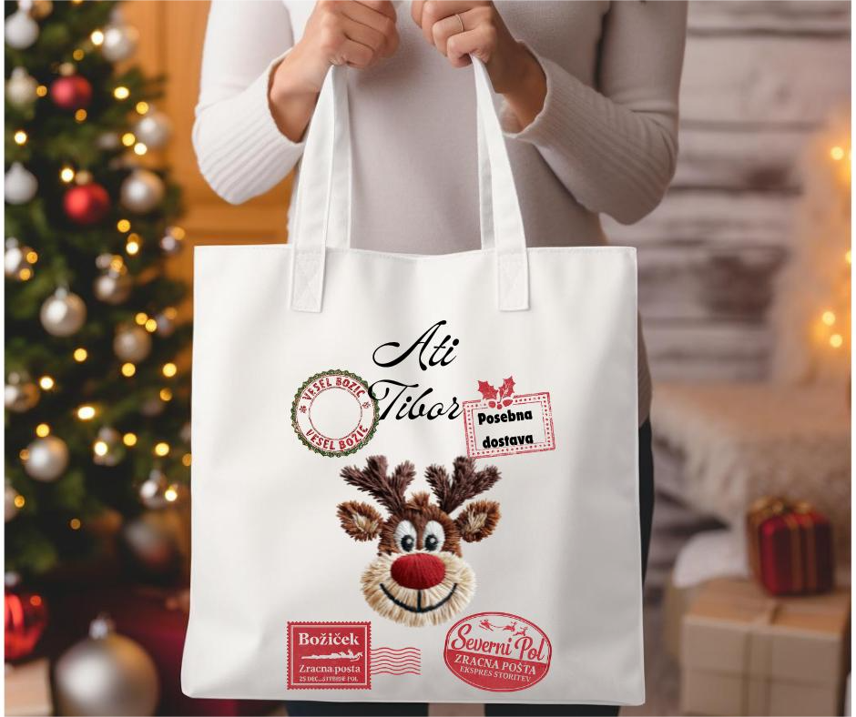 BOŽIČNA TOTE BAG – POSEBNA DOSTAVA ZA ATIJA TIBORJA
