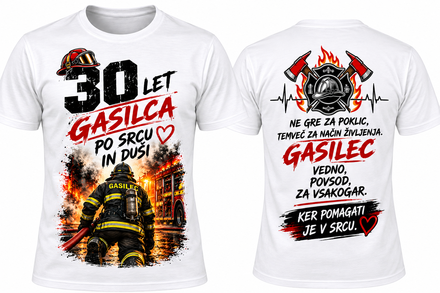 Moška majica obojestranski tisk