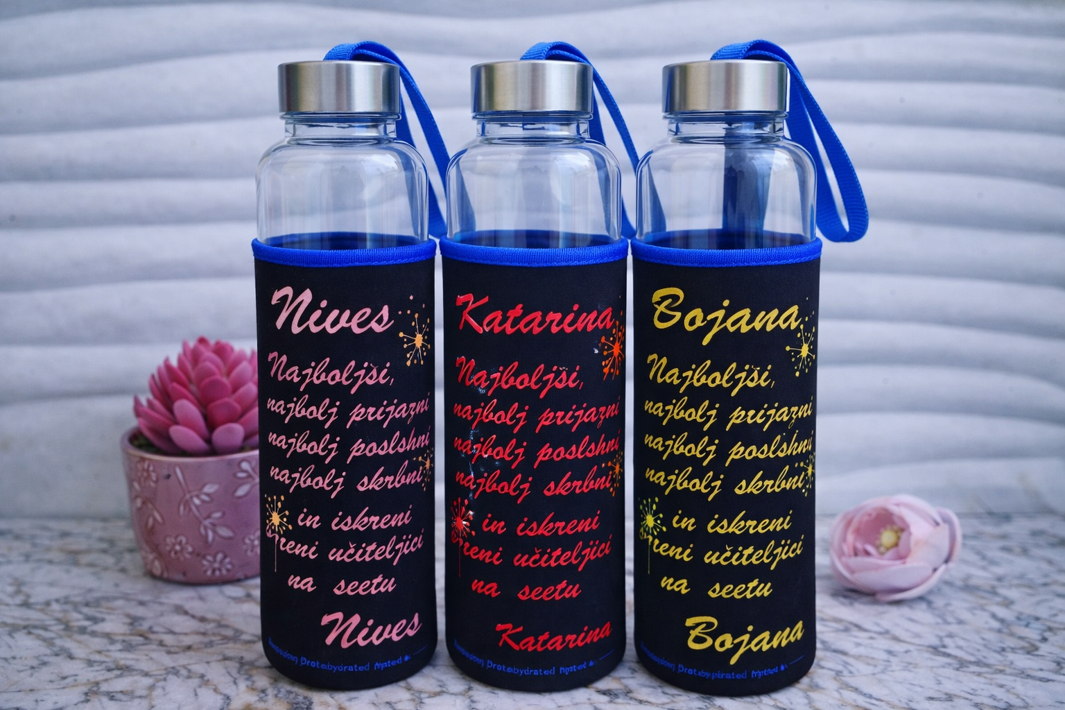    Personalizirana steklenička za vodo 💙