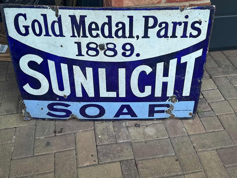 Thumbnail: Sunlight Soap sign