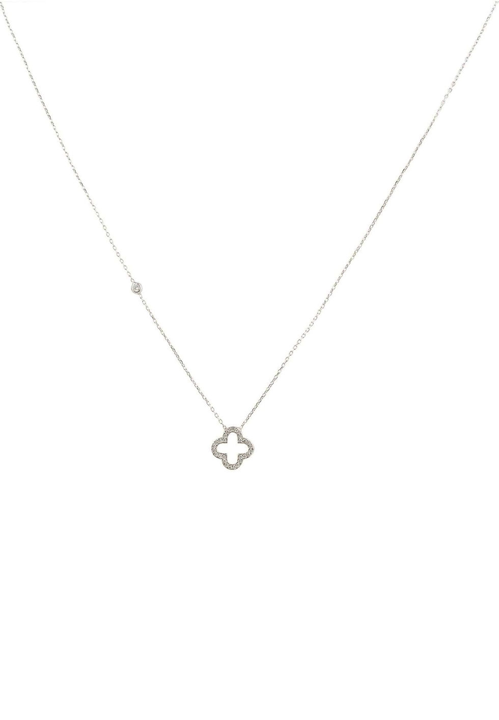 Thumbnail: Open Clover Pendant Necklace