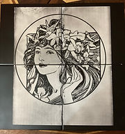 Gravure sur carrelage