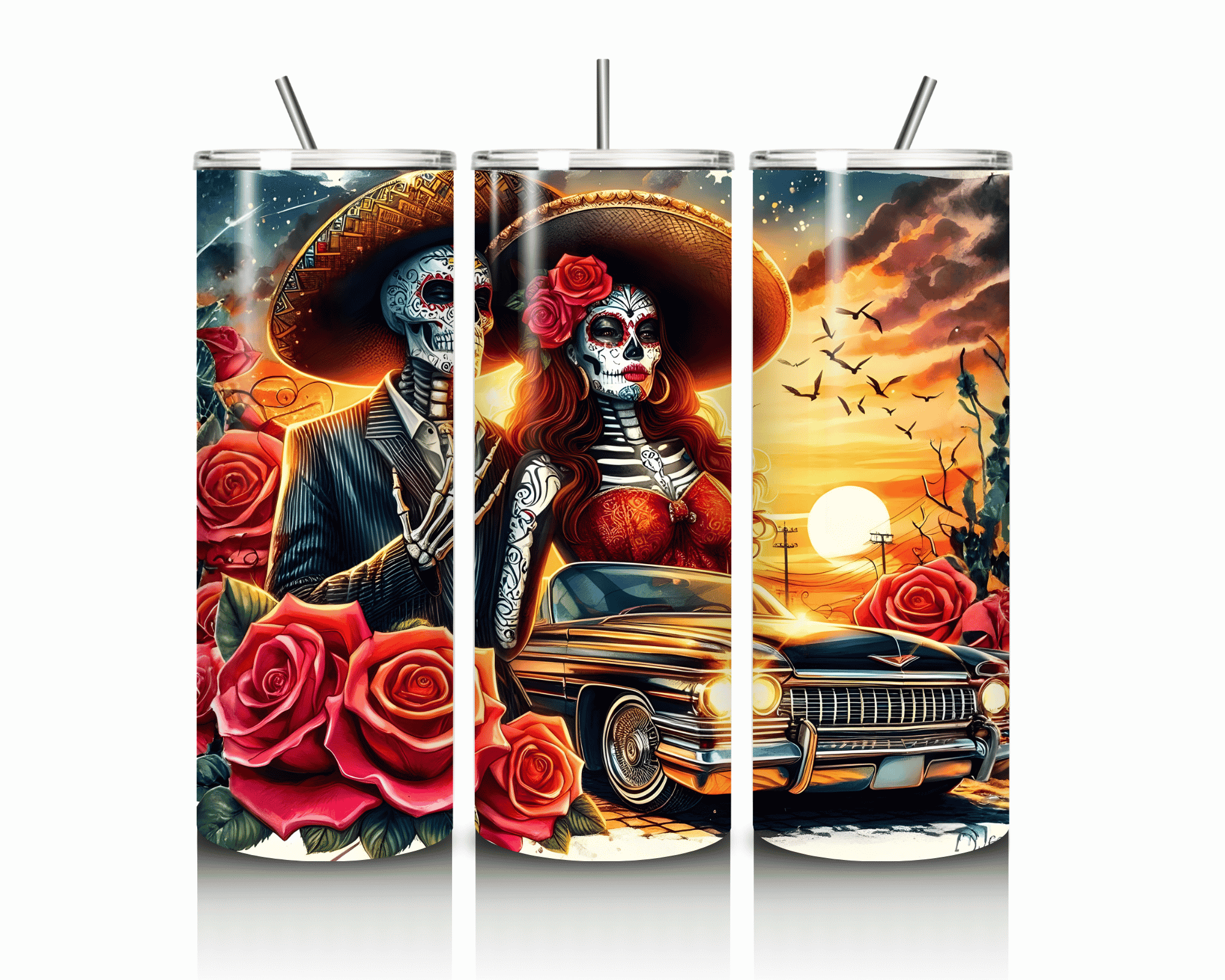 Sunset Lowrider Tribute | 20 oz Skinny Tumbler