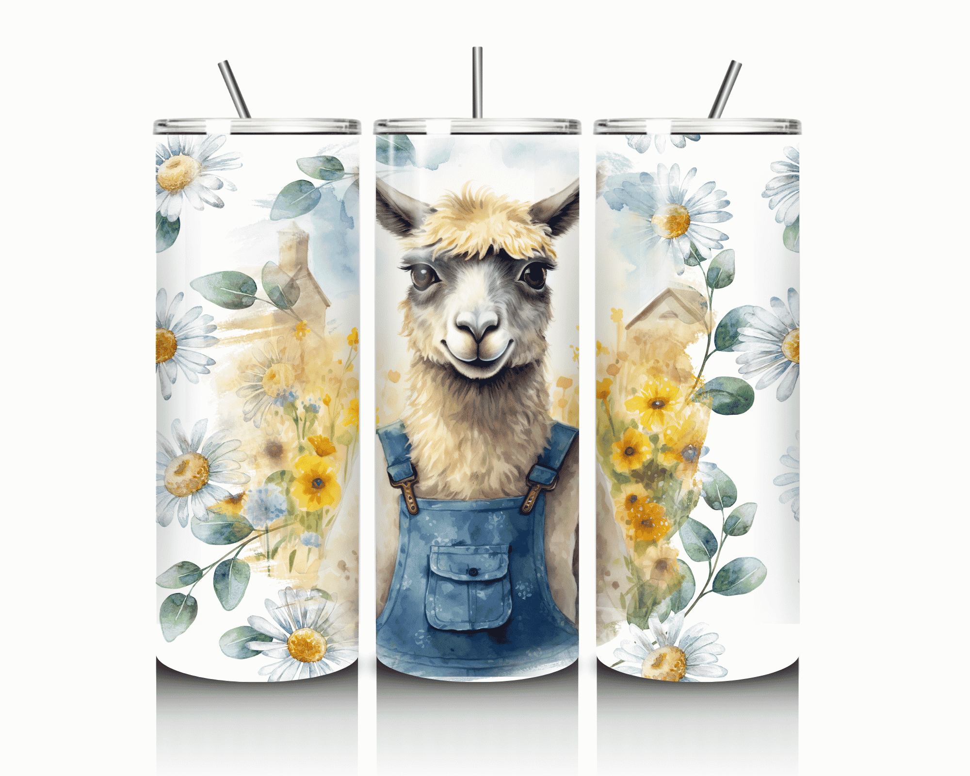 Farmstead Llama | 20 oz Skinny Tumbler