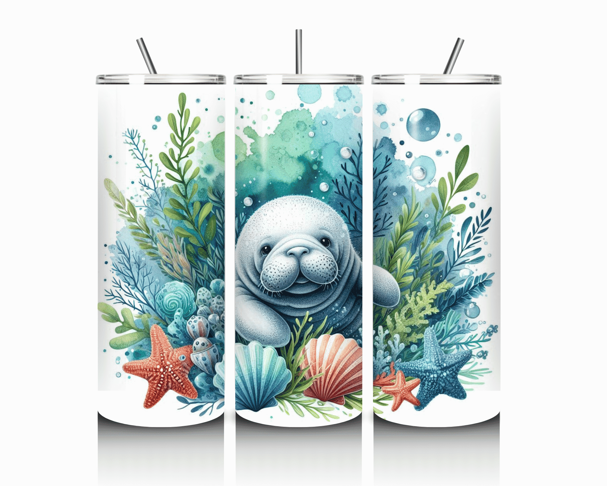 Friendly Manatee Cove | 20 oz Skinny Tumbler