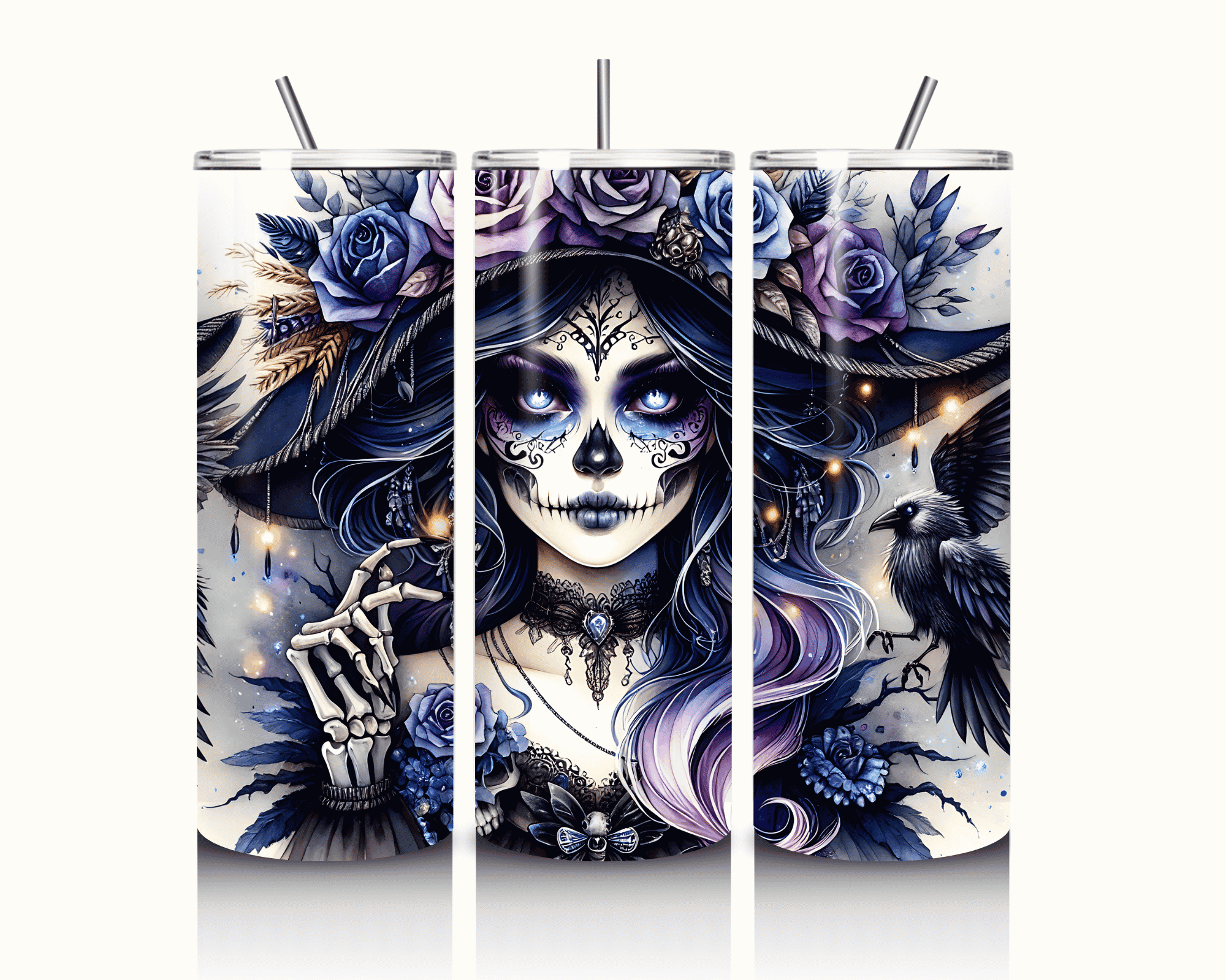 Cobalt Night Guardian | 20 oz Skinny Tumbler