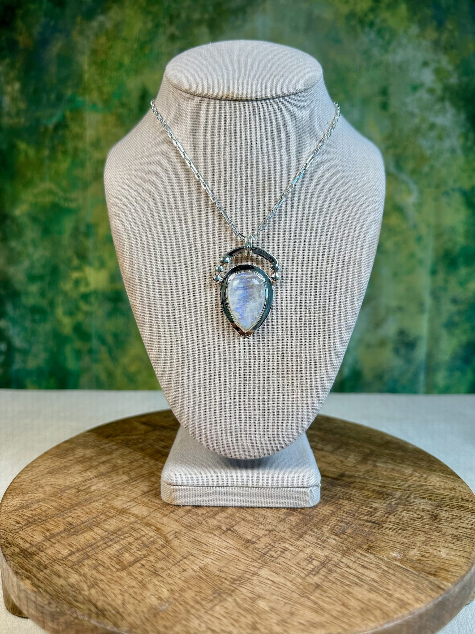 Rainbow Moonstone Pendant