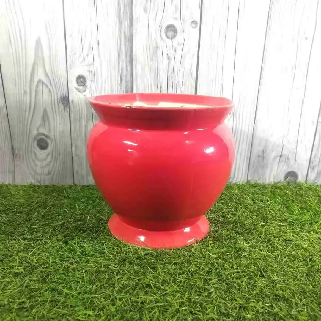 Glossy Matka Pot (3410) 8"H x 8"D