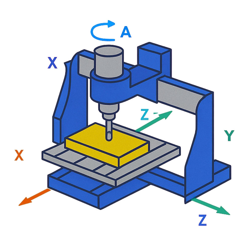 5 Axis Direction Illustration Phantom CNC Systems