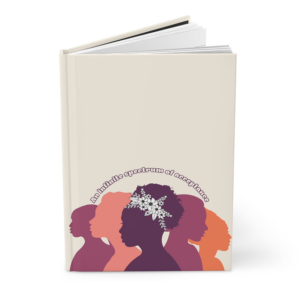 Infinite Spectrum Lined Notebook | Bingo Journal Prompts | Free Gift Wrap