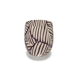 Mocha Frosted Crystal Glass