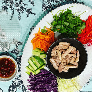 Vietnamese Chicken Rice Paper Rolls