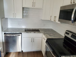 Backsplash and counters installed!