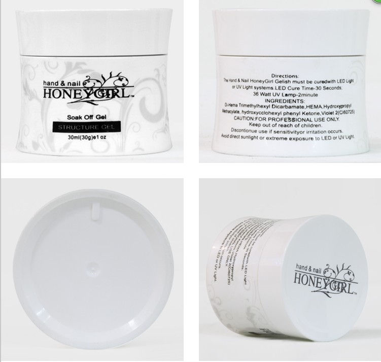 HoneyGirl Low Heat Nail Gel - Removable Transparent Gel