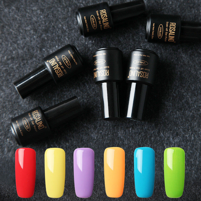Thumbnail: 6 Bottles of Premium Nail Gel Set with Color Box