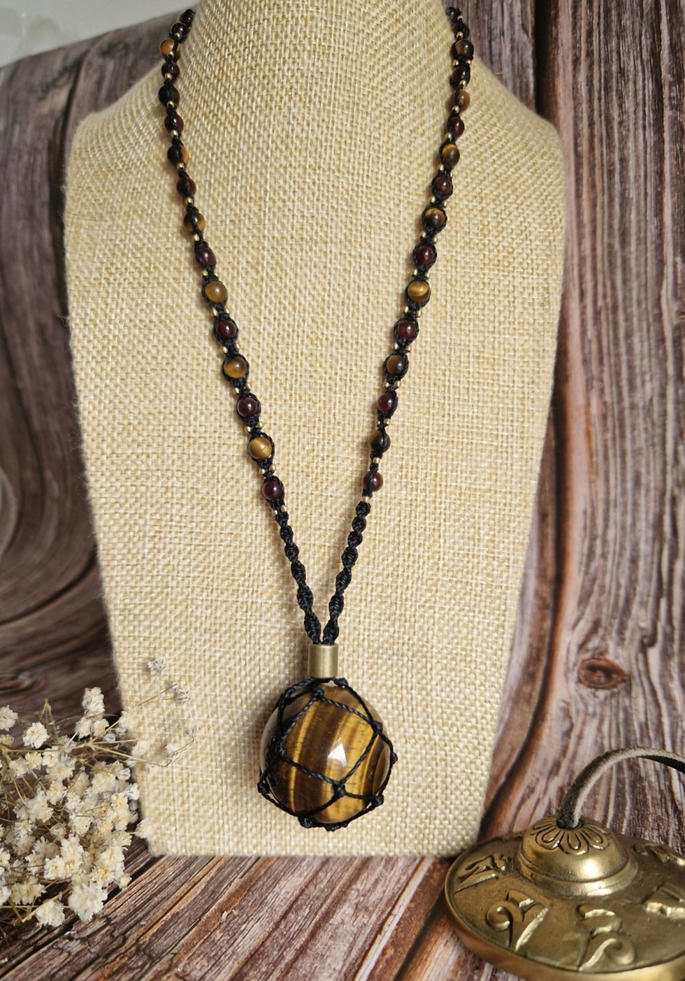 Thumbnail: Tigers Eye Sphere Necklace