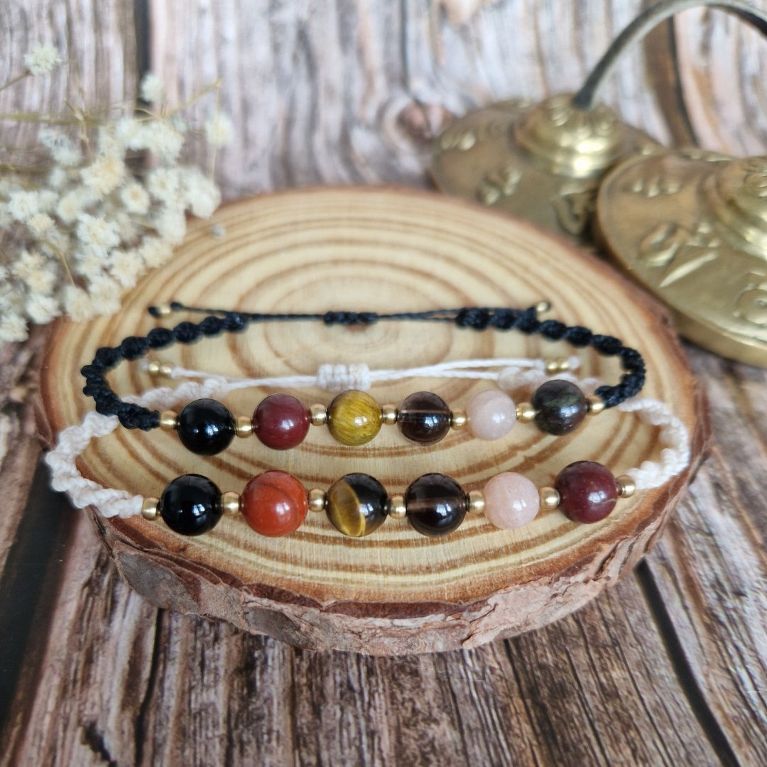 Grounding, Protection, Creativity Bracelet