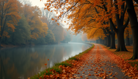 A peaceful riverside path symbolising new career journeys