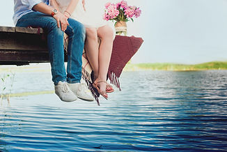 Romantic Couple on Dock