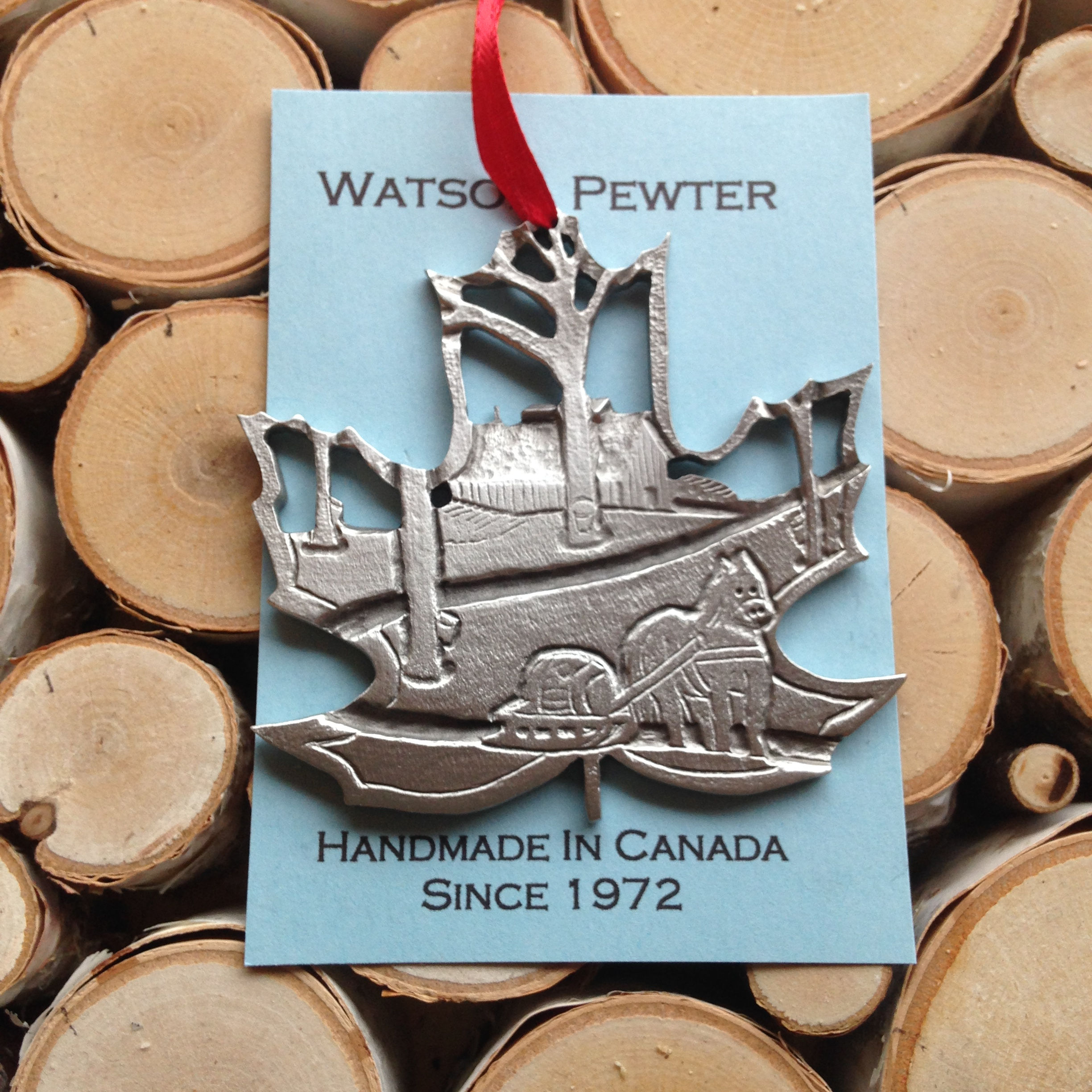 Pewter Maple Harvest Ornament