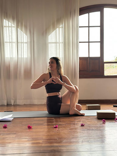 Vinyasa Yoga Class durin Yoga teacher Training in Shambhala Yoga School