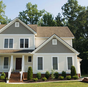 Second-story addition on a two-story home exterior