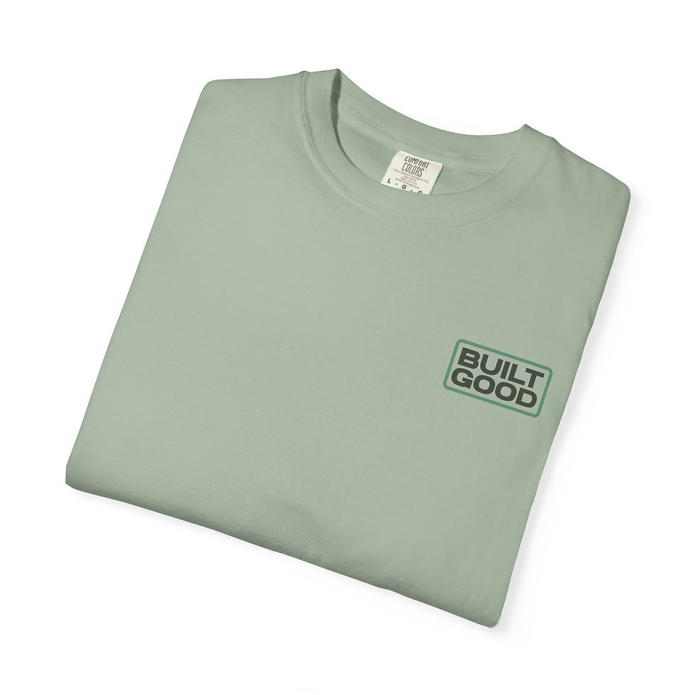 Thumbnail: BuiltGood Badge Logo T-Shirt — Minimal Graphic Crew Neck Tee