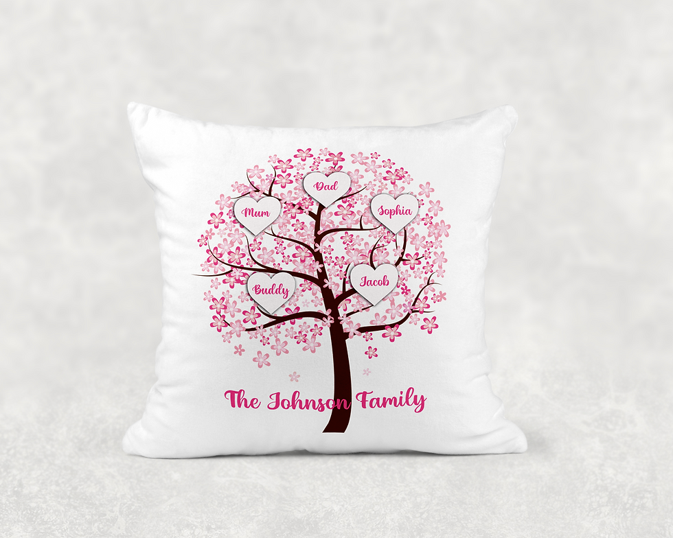 Personalised Family Tree Cushion