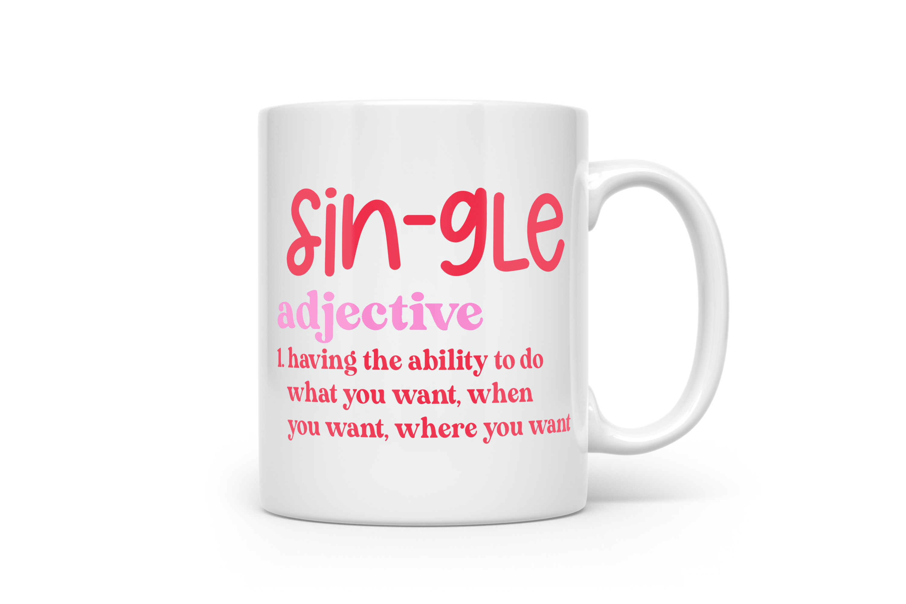 Single Adjective Mug