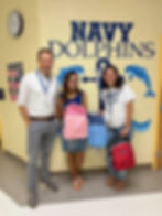 Eric Kinne delivers school supplies.