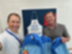 Eric Kinney delivers school supply kits to a local school.