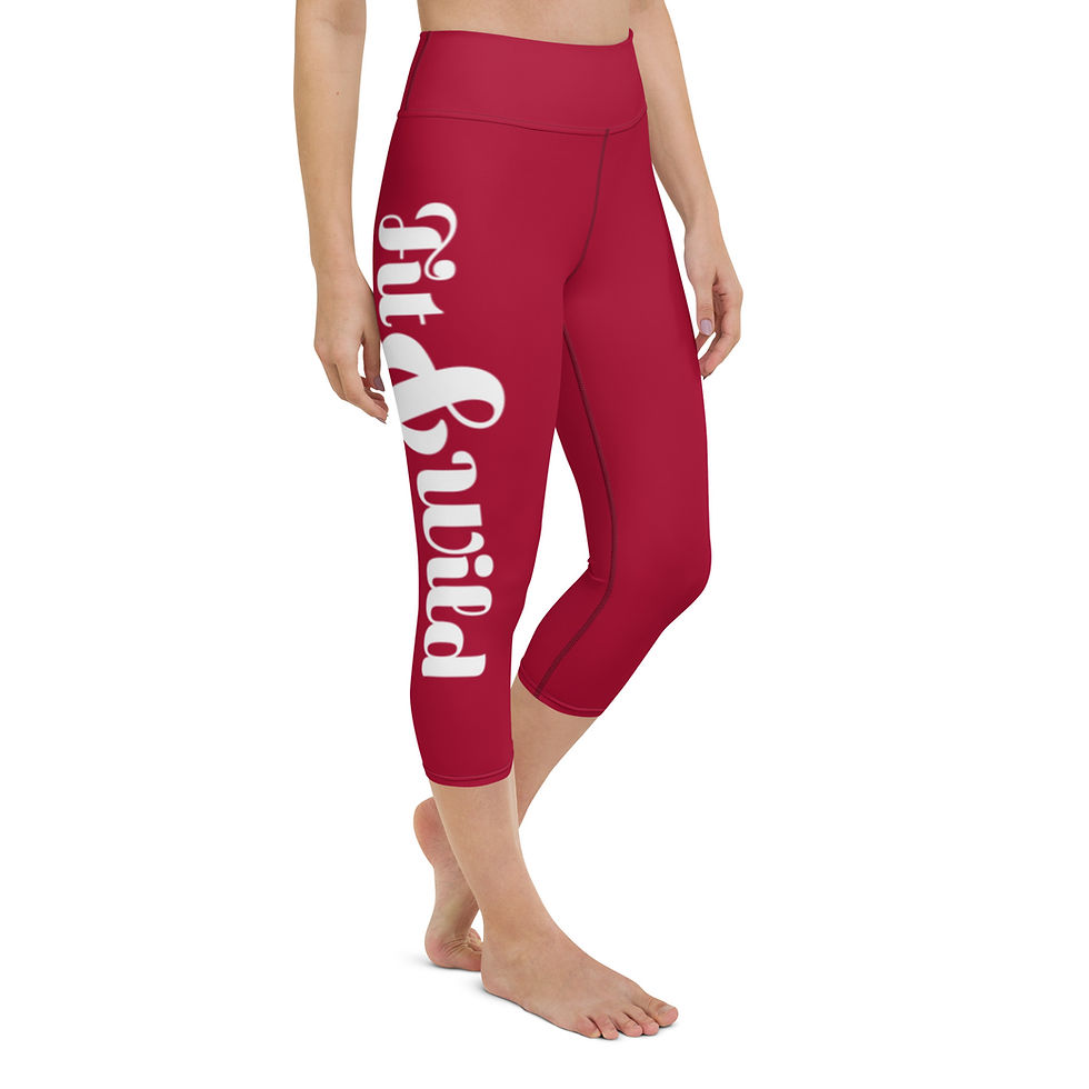 Thumbnail: Signature Capri Leggings Carmine