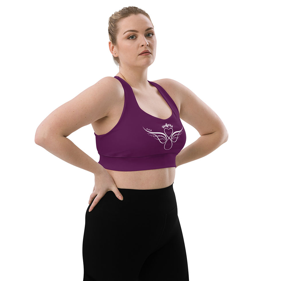 Thumbnail: Signature Longline Bra Tyrian