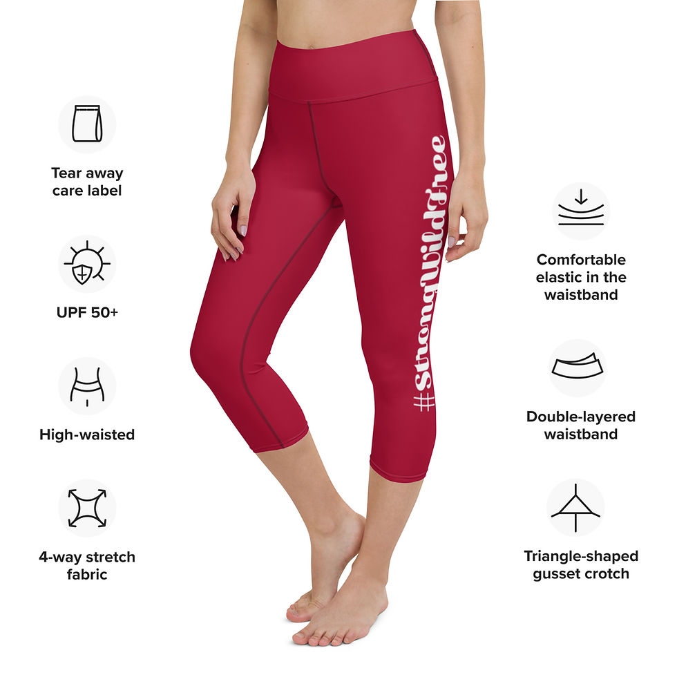 Thumbnail: Signature Capri Leggings Carmine