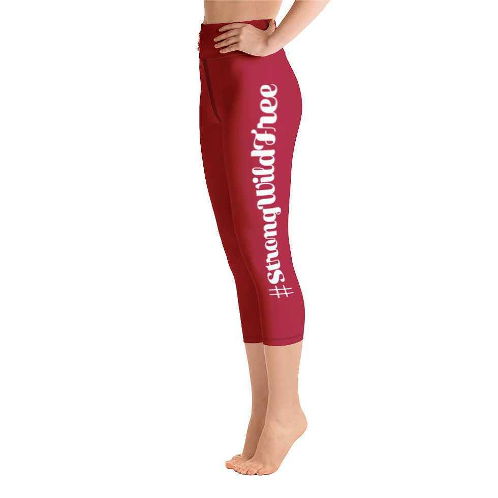 Thumbnail: Signature Capri Leggings Carmine