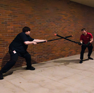 Students form sword fighting group on Kaneko Quad