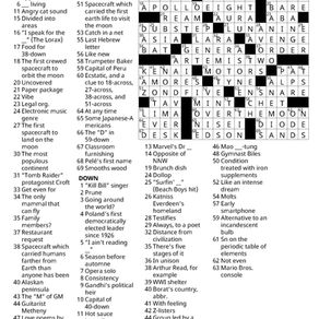 Issue 6, vol. CXLII crossword solutions