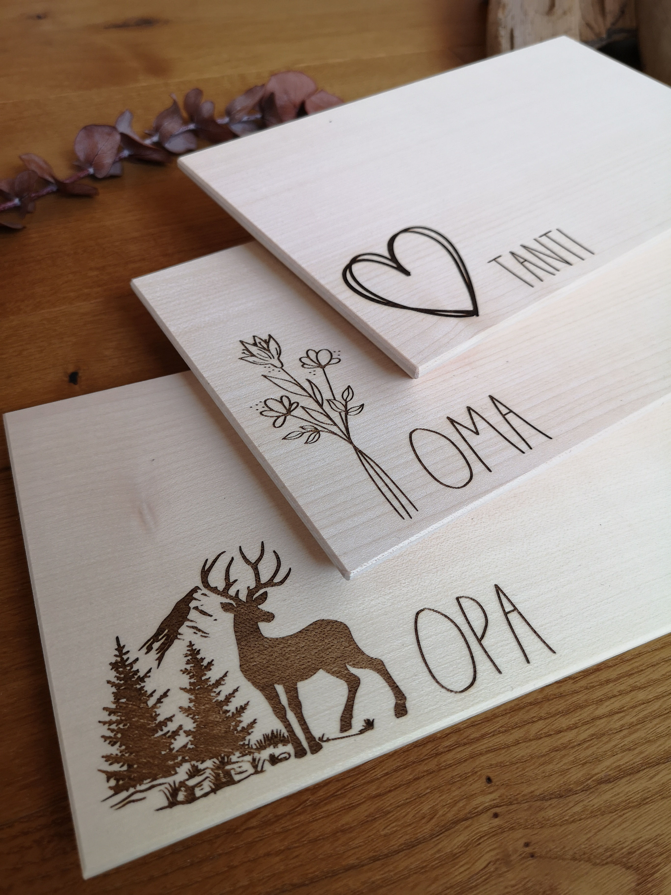 Speisebrettchen mit Gravur personalisiert