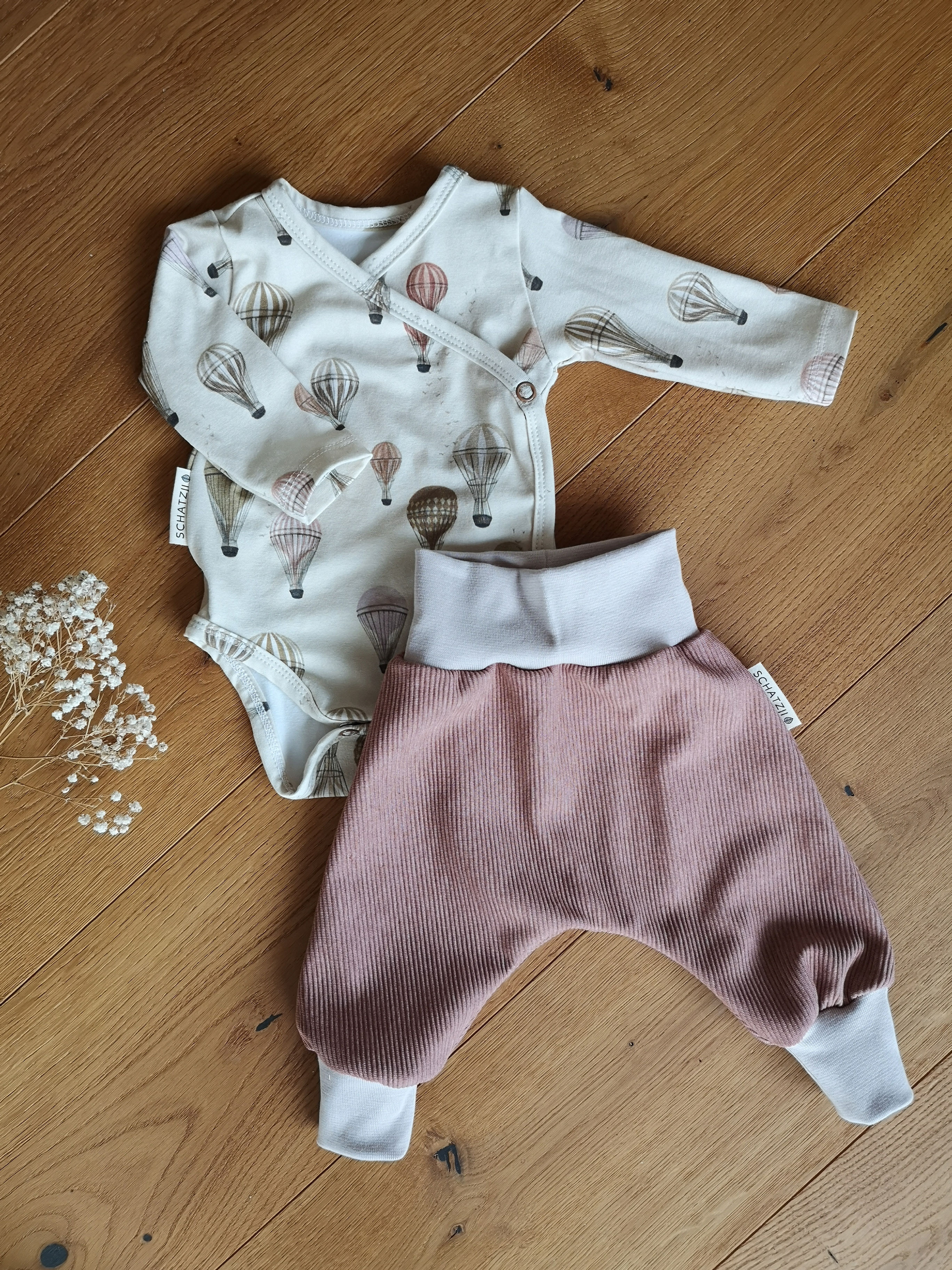 Newbornset Ballonfahrt Gr. 62 und Gr. 68