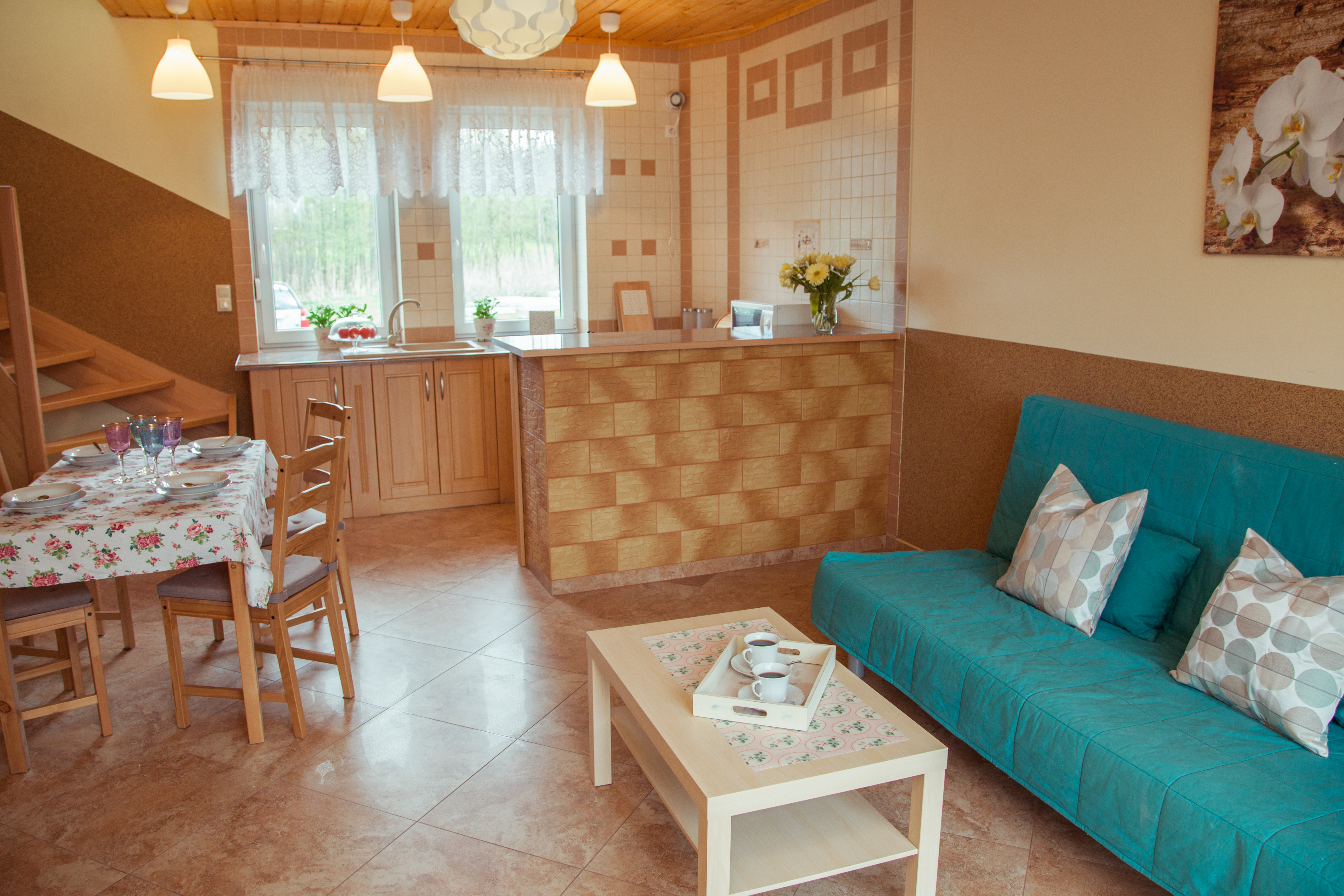Salon z aneksem kuchennym