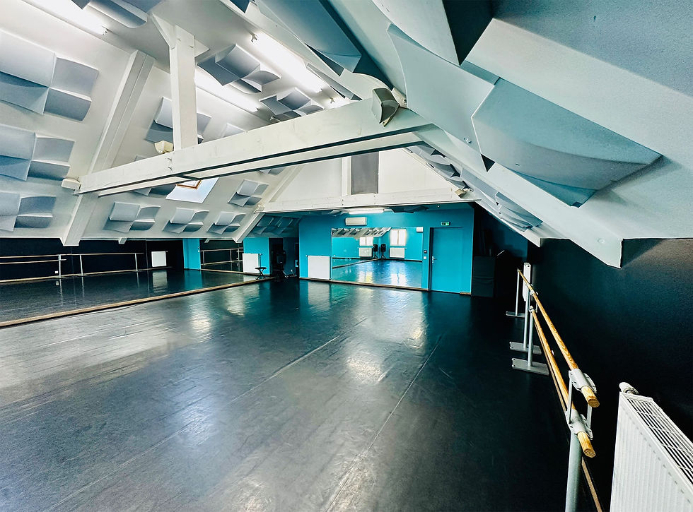 salle de répétition de danse à la TRUST Academy