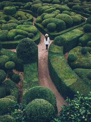 Paseo entre los bojes de los Jardines de Marqueyssac