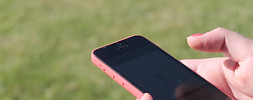 cellphone in hands