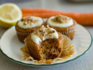 Low Carb Carrott Muffins with Cream Cheese Frosting!
