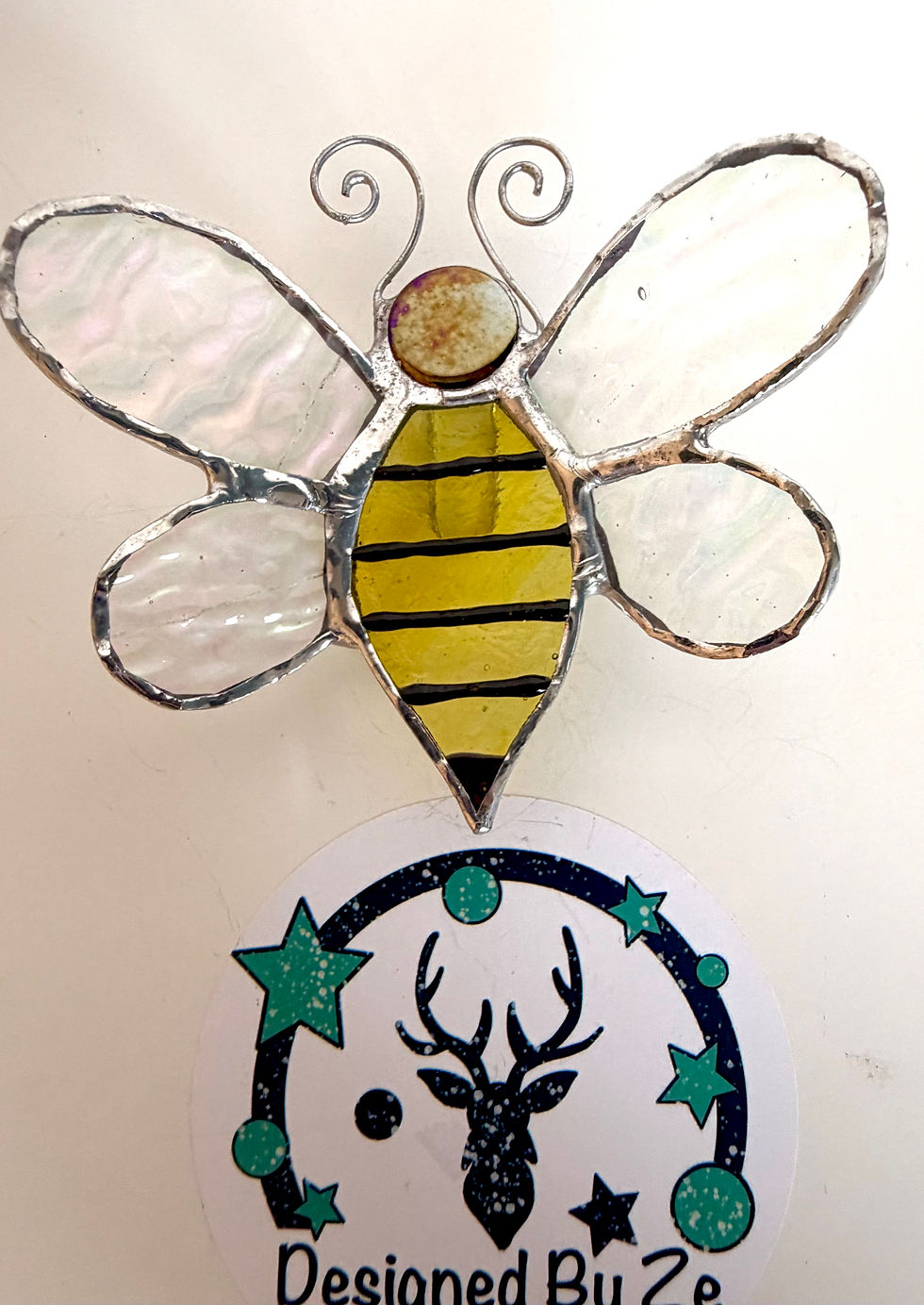 Thumbnail: Glass Honey Bee Plant Pot Hanger