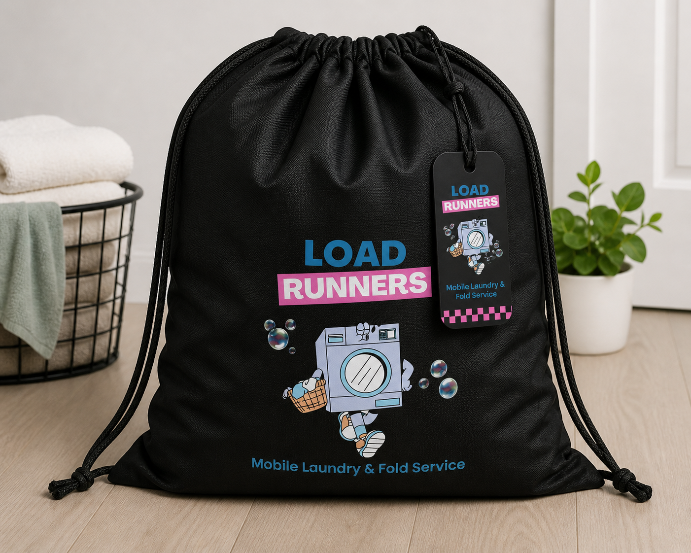 Laundry Bag and tag